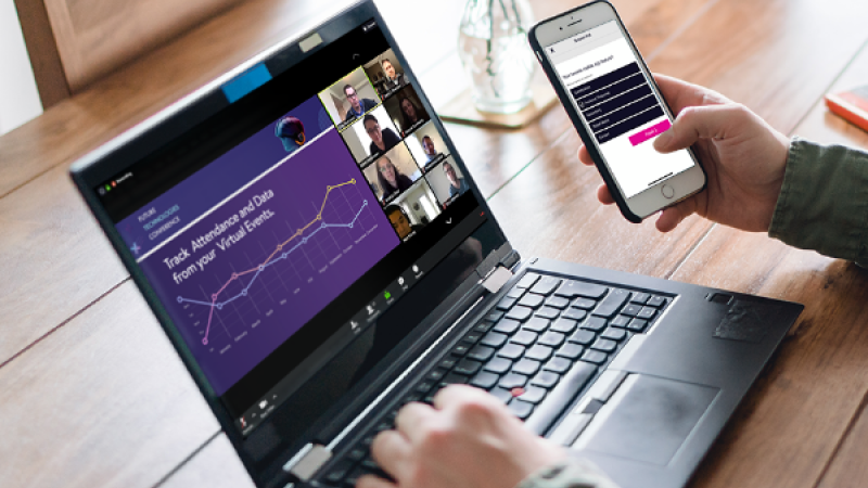 Use attendee hub across mobile and web to bridge the gap between in-person and online audiences