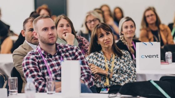 Audience in a training session