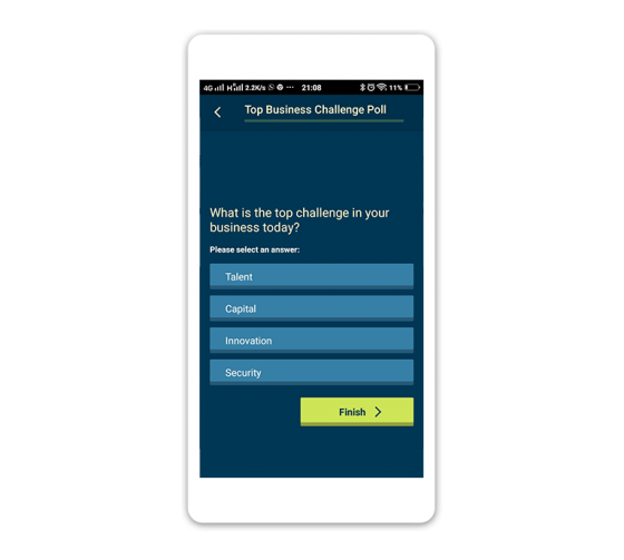 Live Polls, Reports and Survey Apps for Events | Cvent UK