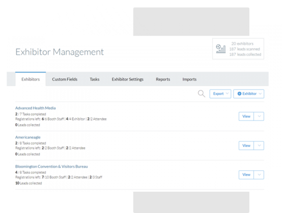 Cvent Exhibitor Management