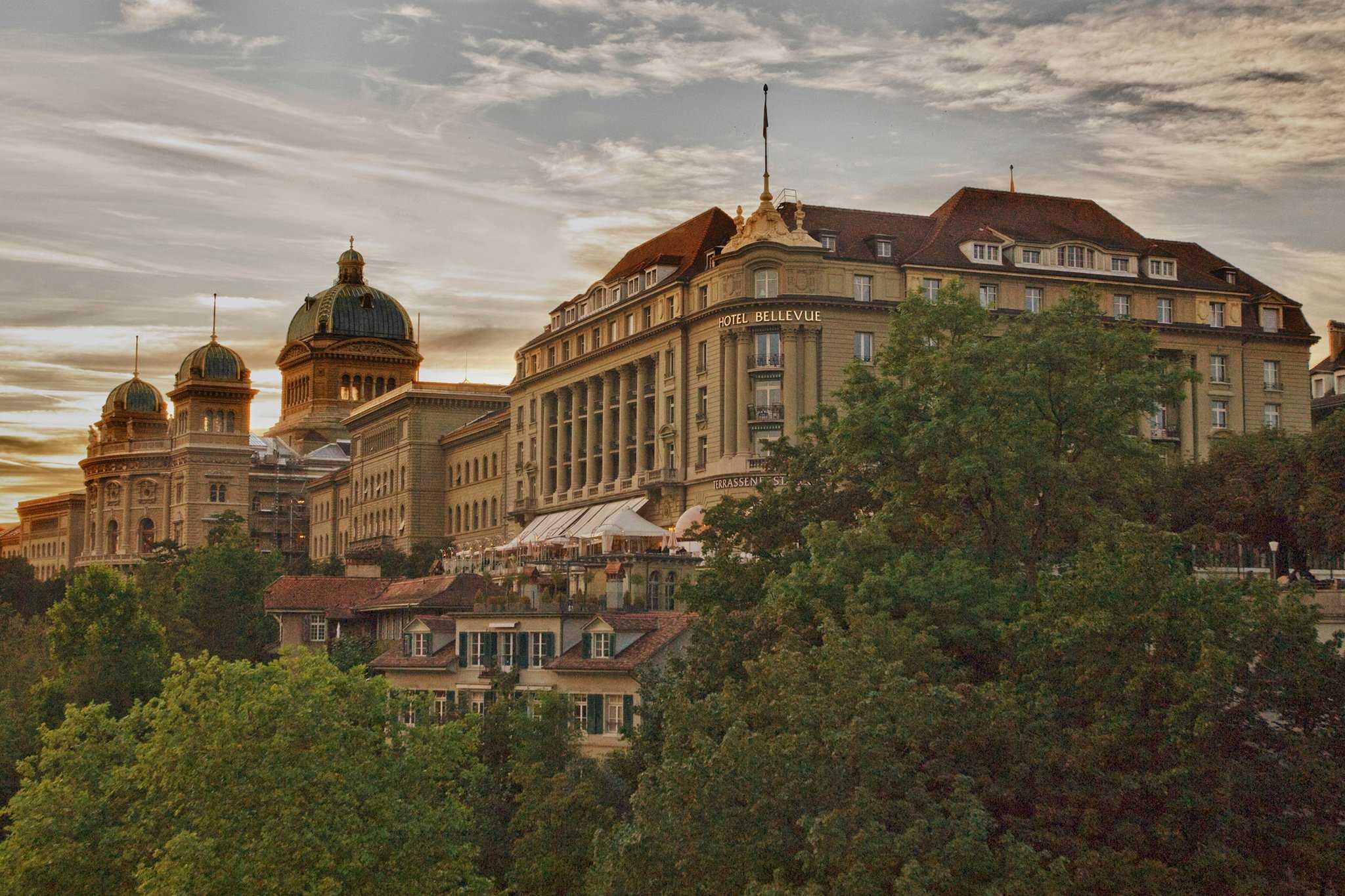 Bellevue Palace - open for business in Bern, CH