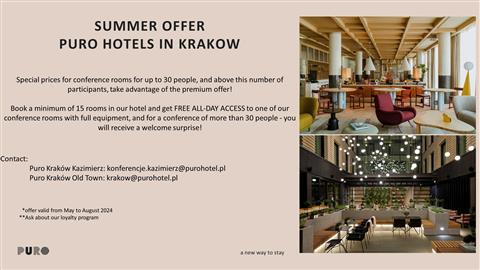 Puro Hotel Kazimierz in Krakow, PL