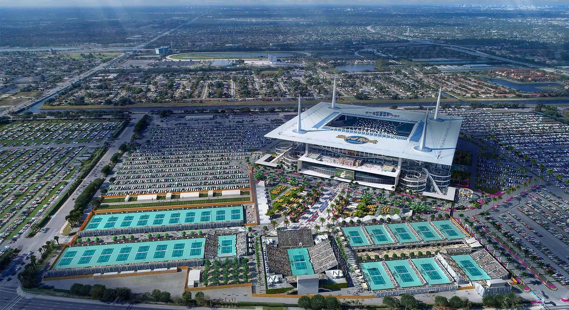 Hard Rock Stadium in Miami Gardens, FL