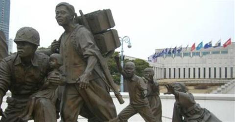 Das Kriegerdenkmal von Korea